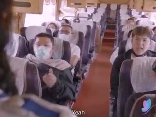 섹스 근무 기간 버스 와 거유 아시아의 단 정치 못한 여자 독창적 인 중국의 av 더러운 비디오 와 영어 서브
